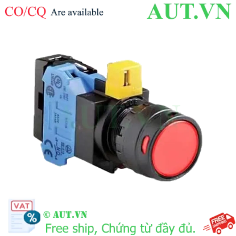Ảnh của Nút nhấn nhả IDEC HW1L-MF2F10QD-R-12V D22 1NO (Đỏ)