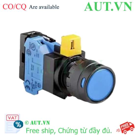 Ảnh của Nút nhấn nhả IDEC HW1L-MF2F10QD-S-24V D22 1NO (Xanh)