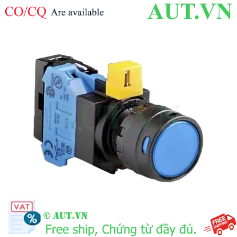 Ảnh của Nút nhấn nhả IDEC HW1L-MF2F10QD-S-6V D22 1NO (Xanh)