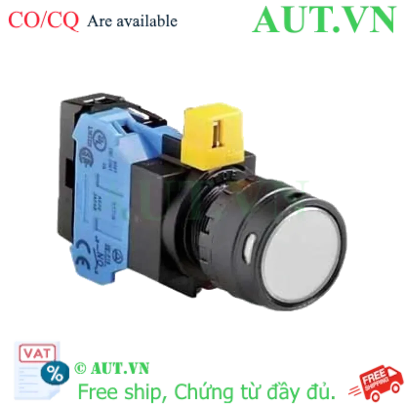 Ảnh của Nút nhấn nhả IDEC HW1L-MF2F10QD-W-6V D22 1NO (Trắng)