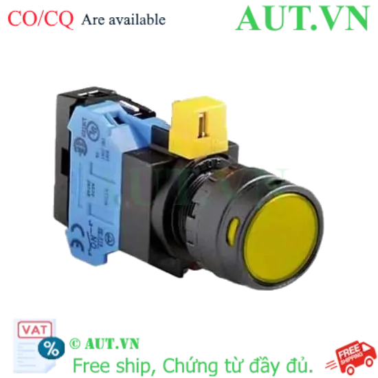 Ảnh của Nút nhấn nhả IDEC HW1L-MF2F10QD-Y-6V D22 1NO (Vàng)