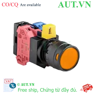 Ảnh của Nút nhấn nhả IDEC HW1L-MF2F11QD-A-24V D22 1NO+1NC (Hổ phách)