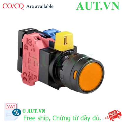 Ảnh của Nút nhấn nhả IDEC HW1L-MF2F11QD-A-24V D22 1NO+1NC (Hổ phách)