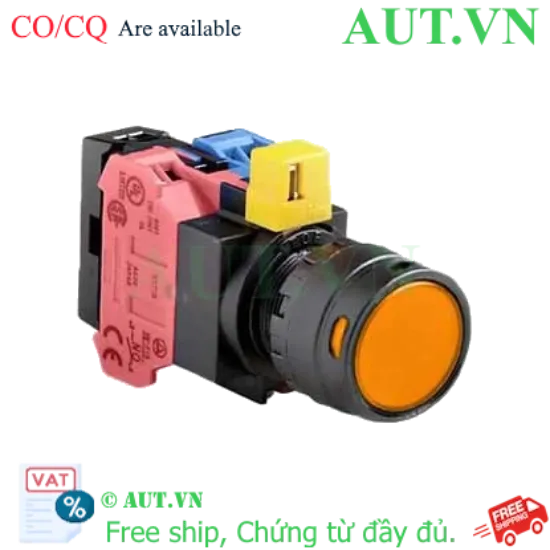 Ảnh của Nút nhấn nhả IDEC HW1L-MF2F11QD-A-6V D22 1NO+1NC (Hổ phách)