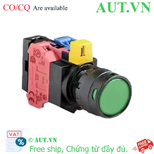 Ảnh của Nút nhấn nhả IDEC HW1L-MF2F11QD-G-12V D22 1NO+1NC (Xanh)