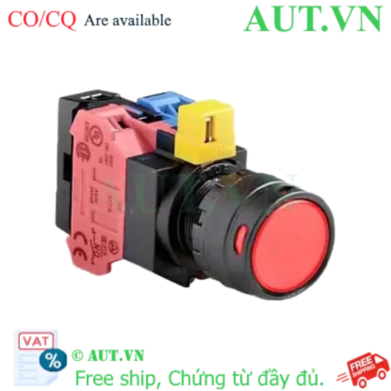 Ảnh của Nút nhấn nhả IDEC HW1L-MF2F11QD-R-6V D22 1NO+1NC (Đỏ)