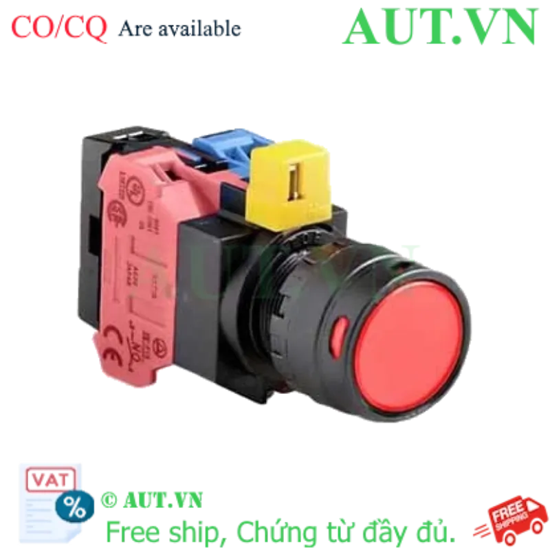 Ảnh của Nút nhấn nhả IDEC HW1L-MF2F11QD-R-6V D22 1NO+1NC (Đỏ)