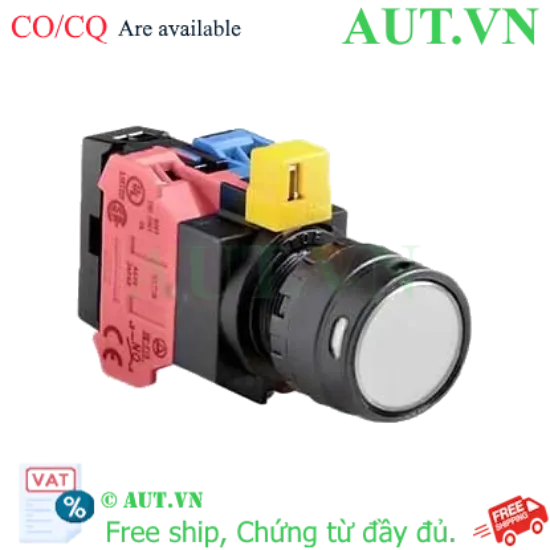 Ảnh của Nút nhấn nhả IDEC HW1L-MF2F11QD-W-12V D22 1NO+1NC (Trắng)