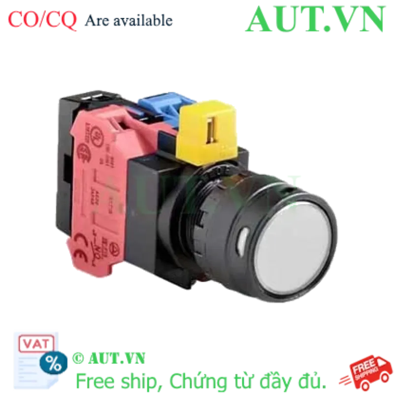 Ảnh của Nút nhấn nhả IDEC HW1L-MF2F11QD-W-6V D22 1NO+1NC (Trắng)