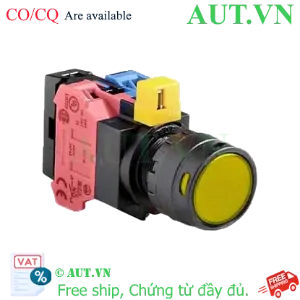 Ảnh của Nút nhấn nhả IDEC HW1L-MF2F11QD-Y-24V D22 1NO+1NC (Vàng)