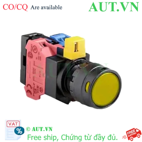Ảnh của Nút nhấn nhả IDEC HW1L-MF2F11QD-Y-24V D22 1NO+1NC (Vàng)