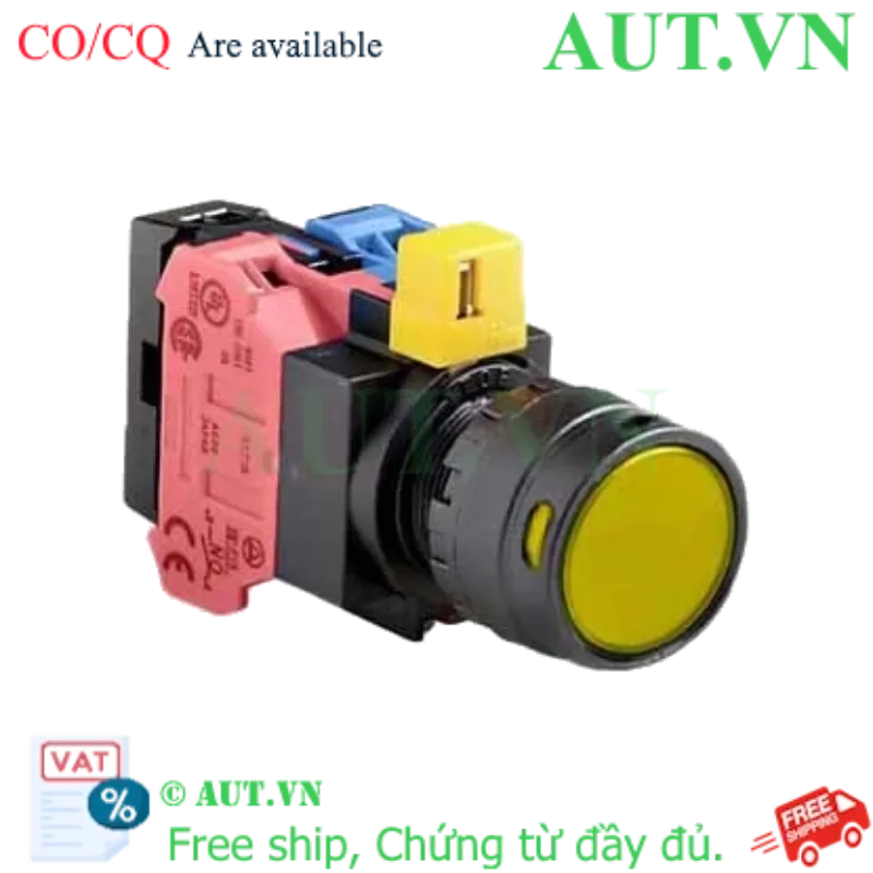 Ảnh của Nút nhấn nhả IDEC HW1L-MF2F11QD-Y-6V D22 1NO+1NC (Vàng)