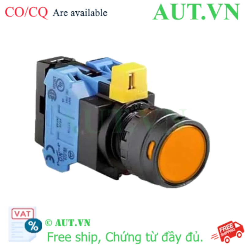 Ảnh của Nút nhấn nhả IDEC HW1L-MF2F20QD-A-24V D22 2NO (Hổ phách)