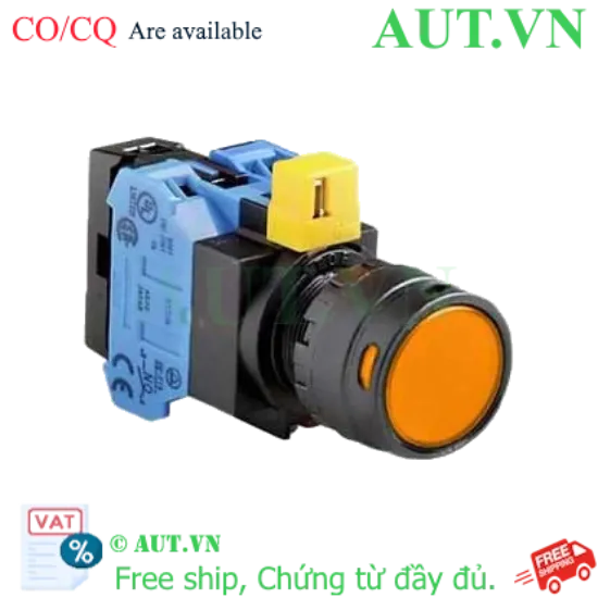 Ảnh của Nút nhấn nhả IDEC HW1L-MF2F20QD-A-6V D22 2NO (Hổ phách)