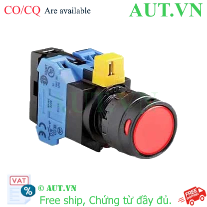 Ảnh của Nút nhấn nhả IDEC HW1L-MF2F20QD-R-12V D22 2NO (Đỏ)