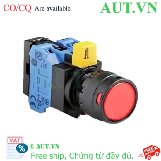 Ảnh của Nút nhấn nhả IDEC HW1L-MF2F20QD-R-12V D22 2NO (Đỏ)