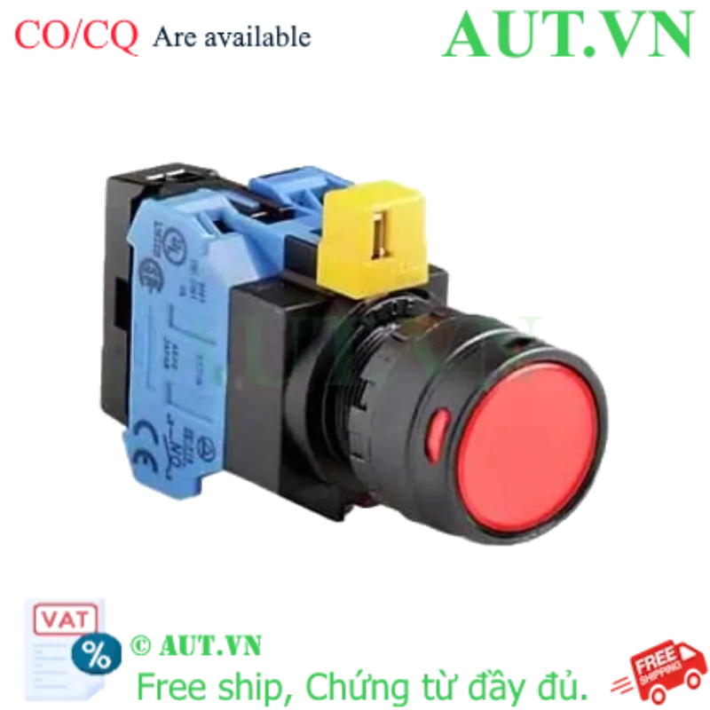 Ảnh của Nút nhấn nhả IDEC HW1L-MF2F20QD-R-6V D22 2NO (Đỏ)