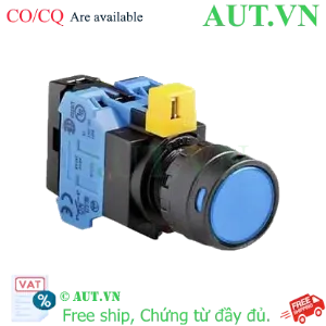 Ảnh của Nút nhấn nhả IDEC HW1L-MF2F20QD-S-12V D22 2NO (Xanh)
