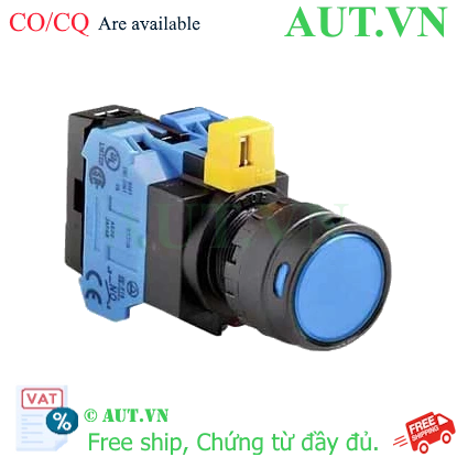 Ảnh của Nút nhấn nhả IDEC HW1L-MF2F20QD-S-12V D22 2NO (Xanh)