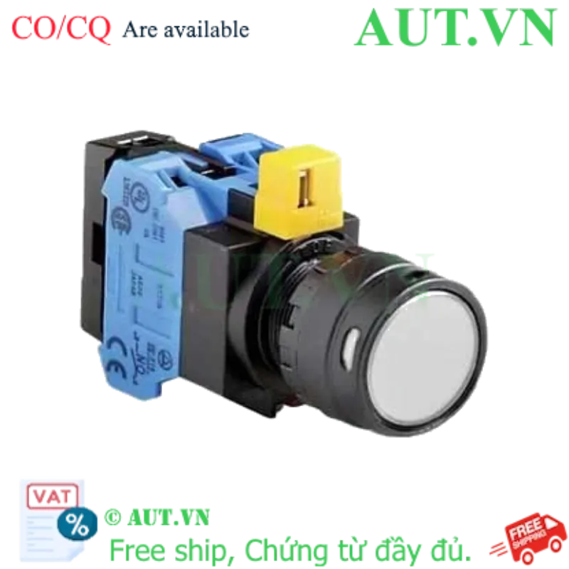 Ảnh của Nút nhấn nhả IDEC HW1L-MF2F20QD-W-24V D22 2NO (Trắng)