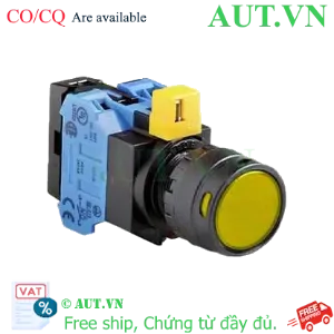 Ảnh của Nút nhấn nhả IDEC HW1L-MF2F20QD-Y-12V D22 2NO (Vàng)
