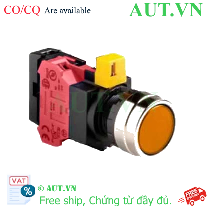Ảnh của Nút nhấn nhả IDEC HW4L-M1F01QD-A-12V D22 1NC (Hổ phách)