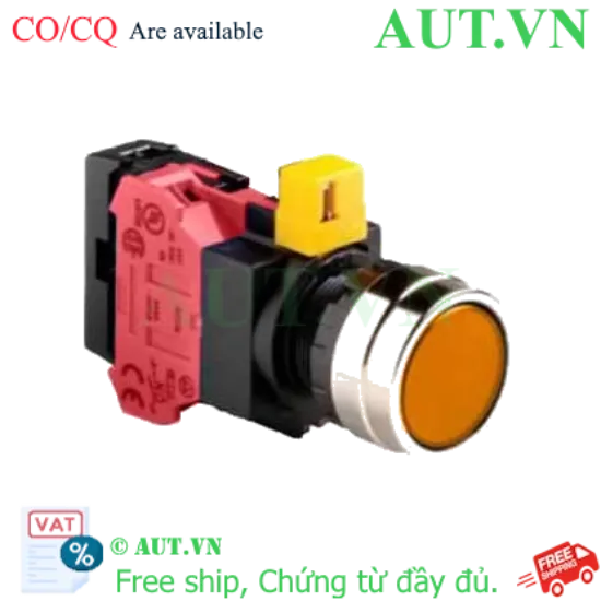 Ảnh của Nút nhấn nhả IDEC HW4L-M1F01QD-A-12V D22 1NC (Hổ phách)