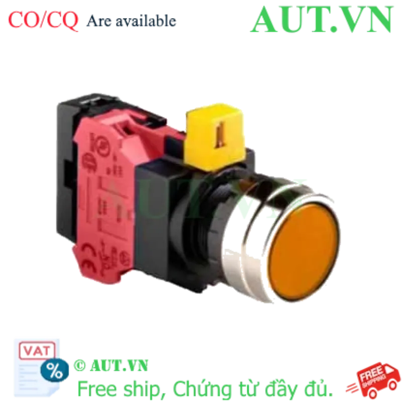 Ảnh của Nút nhấn nhả IDEC HW4L-M1F01QD-A-24V D22 1NC (Hổ phách)