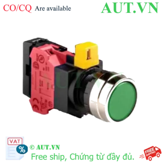 Ảnh của Nút nhấn nhả IDEC HW4L-M1F01QD-G-24V D22 1NC (Xanh)