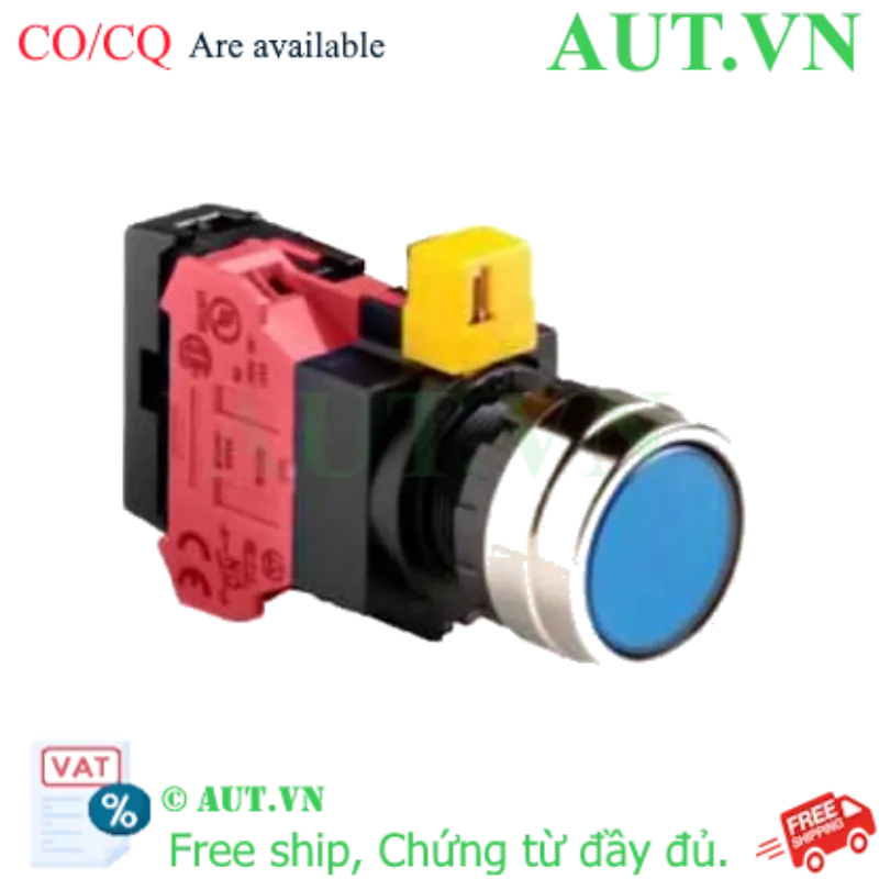Ảnh của Nút nhấn nhả IDEC HW4L-M1F01QD-S-12V D22 1NC (Xanh)