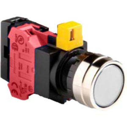 Ảnh của Nút nhấn nhả IDEC HW4L-M1F01QD-W-12V D22 1NC (Trắng)