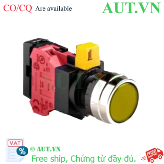 Ảnh của Nút nhấn nhả IDEC HW4L-M1F01QD-Y-12V D22 1NC (Vàng)