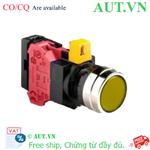 Ảnh của Nút nhấn nhả IDEC HW4L-M1F01QD-Y-24V D22 1NC (Vàng)