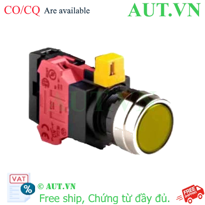 Ảnh của Nút nhấn nhả IDEC HW4L-M1F01QD-Y-24V D22 1NC (Vàng)