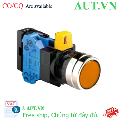 Ảnh của Nút nhấn nhả IDEC HW4L-M1F10QD-A-24V D22 1NO (Hổ phách)