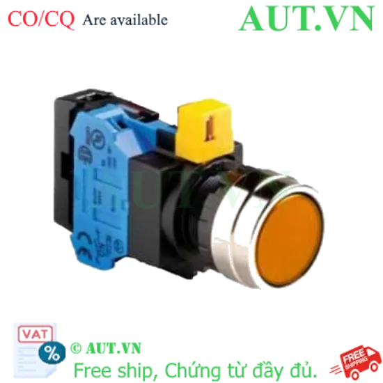Ảnh của Nút nhấn nhả IDEC HW4L-M1F10QD-A-6V D22 1NO (Hổ phách)