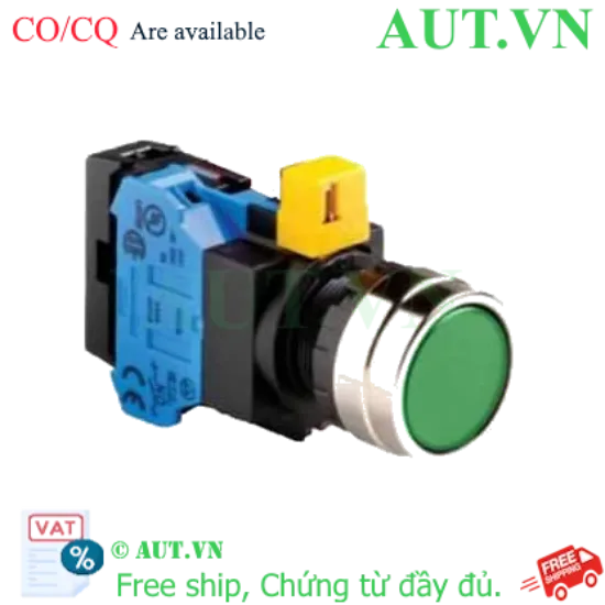 Ảnh của Nút nhấn nhả IDEC HW4L-M1F10QD-G-12V D22 1NO (Xanh)