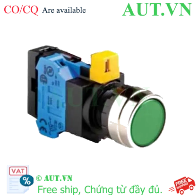 Ảnh của Nút nhấn nhả IDEC HW4L-M1F10QD-G-6V D22 1NO (Xanh)