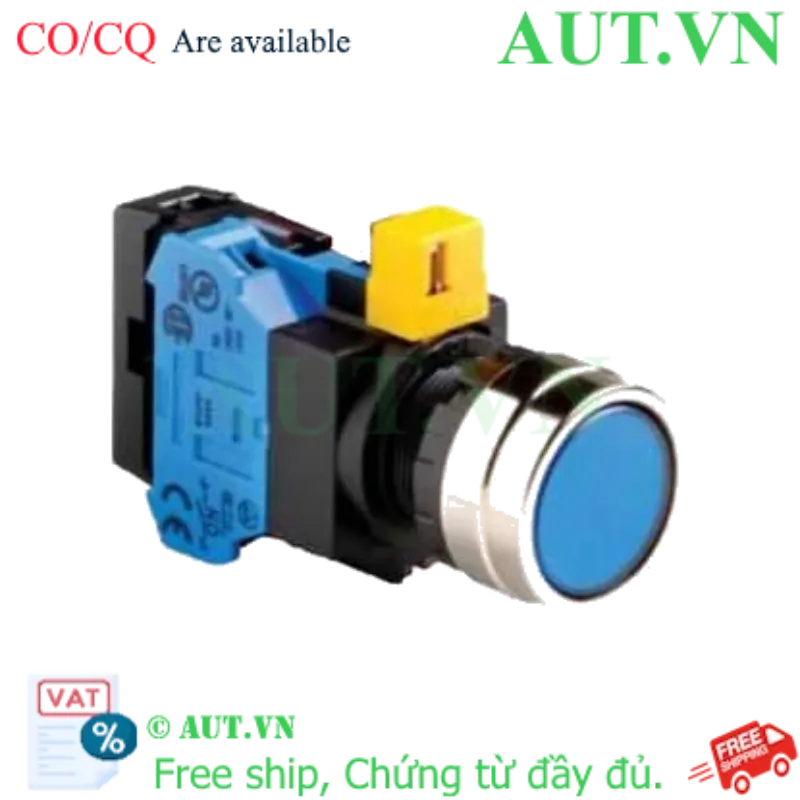 Ảnh của Nút nhấn nhả IDEC HW4L-M1F10QD-S-24V D22 1NO (Xanh)