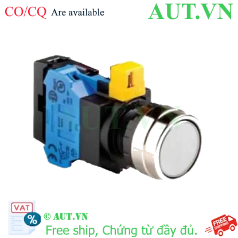 Ảnh của Nút nhấn nhả IDEC HW4L-M1F10QD-W-24V D22 1NO (Trắng)
