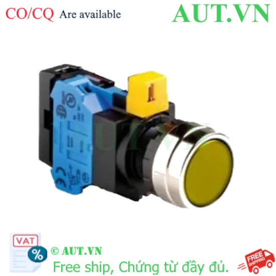 Ảnh của Nút nhấn nhả IDEC HW4L-M1F10QD-Y-12V D22 1NO (Vàng)