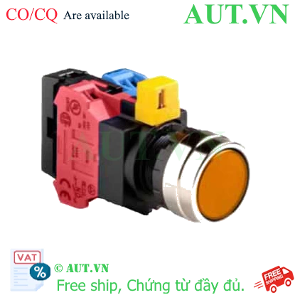 Ảnh của Nút nhấn nhả IDEC HW4L-M1F11QD-A-6V D22 1NO+1NC (Hổ phách)