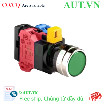 Ảnh của Nút nhấn nhả IDEC HW4L-M1F11QD-G-6V D22 1NO+1NC (Xanh)