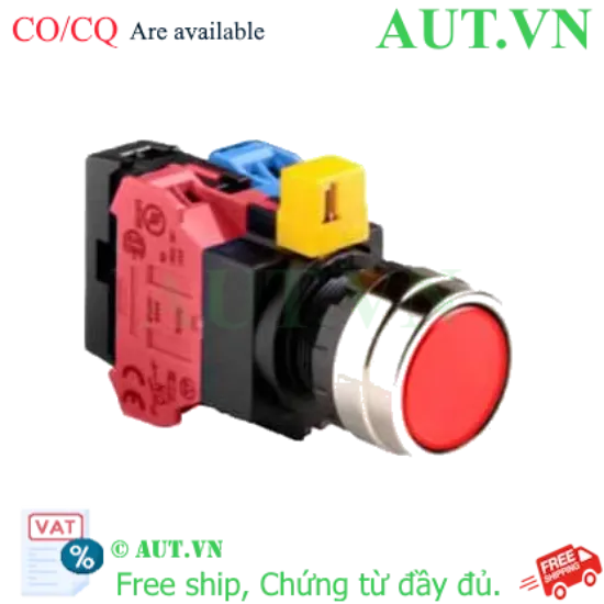 Ảnh của Nút nhấn nhả IDEC HW4L-M1F11QD-R-24V D22 1NO+1NC (Đỏ)