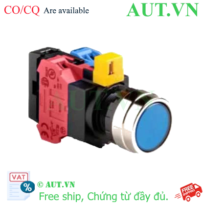 Ảnh của Nút nhấn nhả IDEC HW4L-M1F11QD-S-24V D22 1NO+1NC (Xanh)