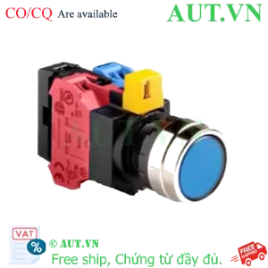 Ảnh của Nút nhấn nhả IDEC HW4L-M1F11QD-S-6V D22 1NO+1NC (Xanh)
