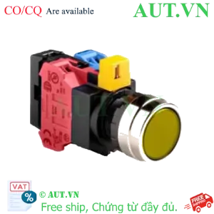 Ảnh của Nút nhấn nhả IDEC HW4L-M1F11QD-Y-6V D22 1NO+1NC (Vàng)