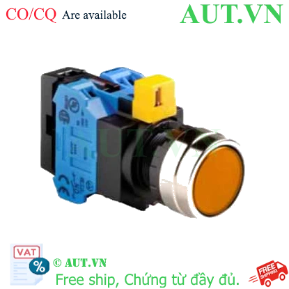 Ảnh của Nút nhấn nhả IDEC HW4L-M1F20QD-A-12V D22 2NO (Hổ phách)
