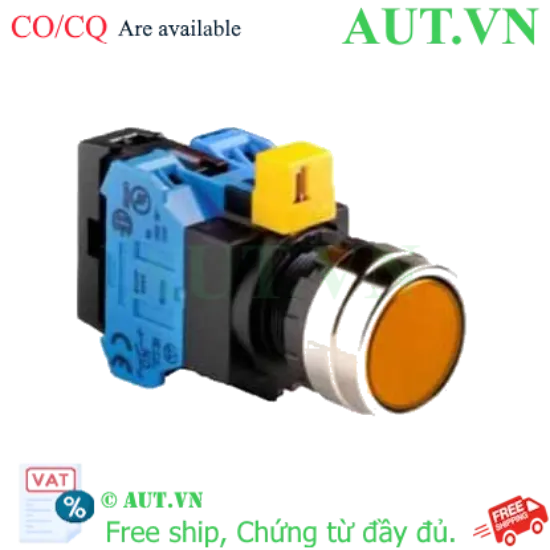 Ảnh của Nút nhấn nhả IDEC HW4L-M1F20QD-A-6V D22 2NO (Hổ phách)