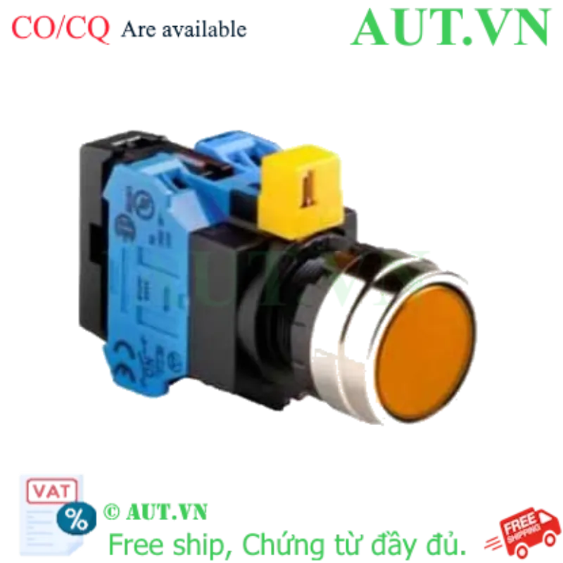 Ảnh của Nút nhấn nhả IDEC HW4L-M1F20QD-A-6V D22 2NO (Hổ phách)